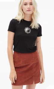 Aeropostale Black Yin Yang Sun Graphic Tee