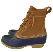 L.L. BEAN Women's 8" Bean Boots Duck rubber rain boot Size 7