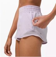 Lululemon Hotty Hot High-Rise Lined Short 2.5" Lavender Dew Size 12 VGUC