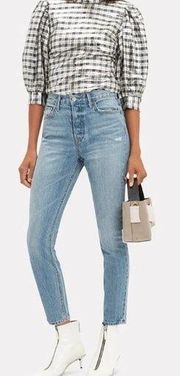 GRLFRND Karolina High Rise Skinny Jean Domenico Revolve