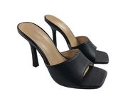 Forever 21 - Open Square Toe Heel Mules in Black