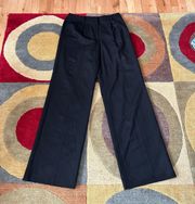 Wide Leg Trousers Trouser Dress Pants Business 95% Wool Size 10 Long