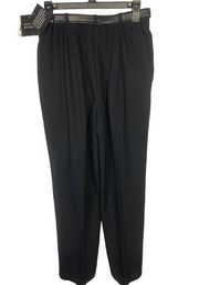 Sag Harbor Straight Leg Women's Size 8 Black Pants W/Belt