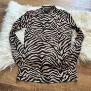 Bardot | Zebra Mesh Top In Nude