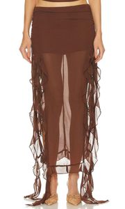 Rendezvous Maxi Skirt Chocolate