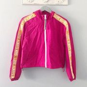 Ashley Sunrise Collection by 26 International Fuchsia Love Windbreaker NEW