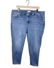 William Rast Sweet Mama Jeans Medium Wash Denim Skinny High Rise Plus Size 20W