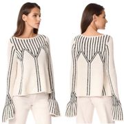 Ulla Johnson Beatriz Pullover Sweater Stripe