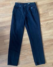 Vintage 90s Harley Davidson Biker Jeans in Jet Black