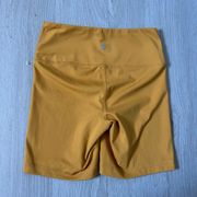 Lux Mustard Comfy Biker Shorts Size S