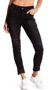 Seven7 Blackbird Distressed High Waist Skinny Jean