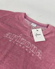 ARIZONA WILD CATS Wildcats Pink Women's Small S Sweatshirt Terry Cloth NEW NWT