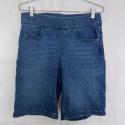 DKNY pull on Bermuda Jean walking shorts size small