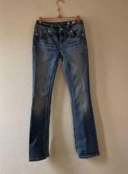 Miss me bootcut boho embellished pocket jeans size 25