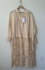 NWT $2800 ZIMMERMANN Luminosity layered shirt dress 2