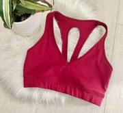 Carbon38 Action Bra 2.0 Cloud Compression in Ruby Red