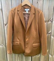 Magaschoni Camel colored Solid Open Front Soft Blazer Size 8