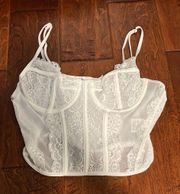 Princess Polly White Corset Top