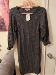 Womens 3/4 sleeve gray Velvet Torch L.A dress size XL New