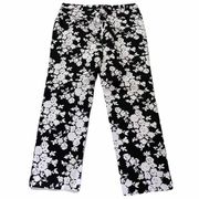 Black and White Floral Capri Pants Sz 12