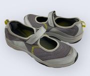 Sunset Gray Fabric Adjustable Mary Jane Orthotic Athletic Sneaker 8