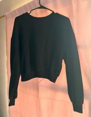 Black Cropped Sweatshirt