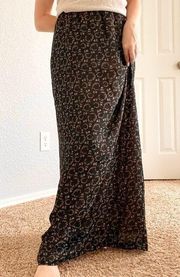 Vintage Max Studio Printed 90s Style Floral Maxi Skirt