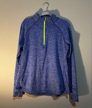 Tangerine Size XXL Aqua Athletic 1/4 Zip Pockets Thumb Slits Jacket Purple