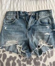 Pistola Distressed Jean Shorts