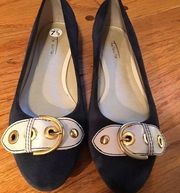 Talbots Navy Suede Shoes