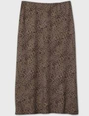 Leopard Midi Skirt