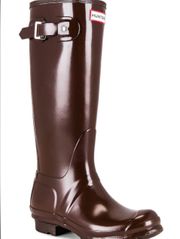 brown tall boots