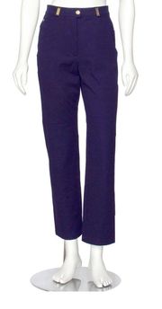 Sport Navy Blue Stretch Cotton Twill Pants Size 4 EUC