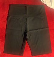 Black High Waist Biker Shorts 