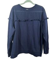 Eyelet Sweat Shirt