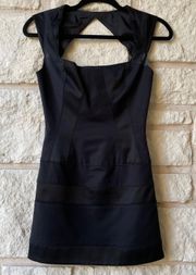 Black Open Back Mini Dress