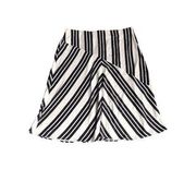 NWOT Eloquii White and Black Aline Striped Skirt