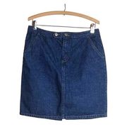 Women's Vintage Esprit Denim Mini Skirt Blue Jean Size 9/10