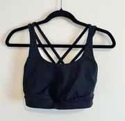 Lululemon Energy Bra Medium Support, B–D Cups- Black Size 8