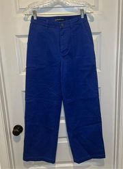 NWT United by Blue Women’s Blue Twill Wide Leg Pants size 25