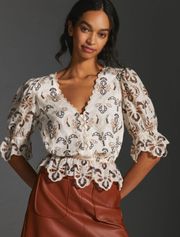 By  Eyelet Top