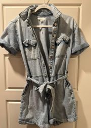 Denim Romper