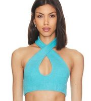 Camila Coelho Alessia Top in Aqua