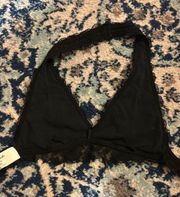 Black  Lace Halter Bralette