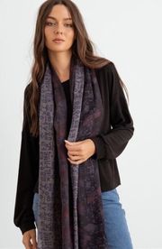 NEW "Full of Wonder" Dark Grey Wrap Long Shawl Scarf