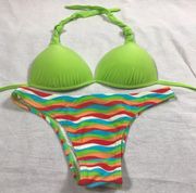 Recco brazilian bright print bikini