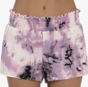 NWT Midnight Bakery Annika Lounge Print Hacci Pajama Shorts Purple Tie Dye XL
