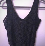 “3 for $15” Lily White Lace Tank with Shear Back​