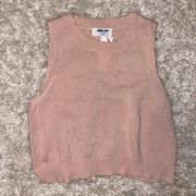 Light Pink Sweater Vest Top