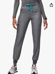 FIGS Zamora High Waisted Jogger Scrub Pants High Rise in Graphite sz. S